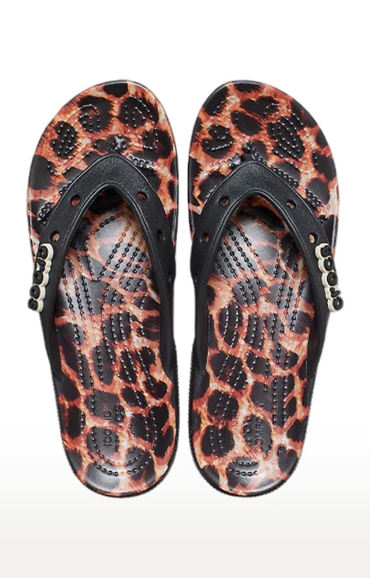 Crocs | Men's Black Solid Slippers 1