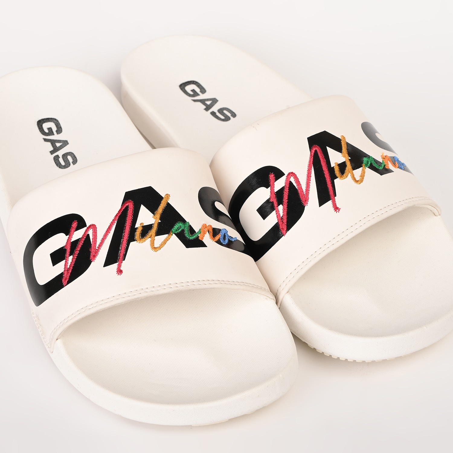 GAS | Men's LuxeEdge White Slides|3