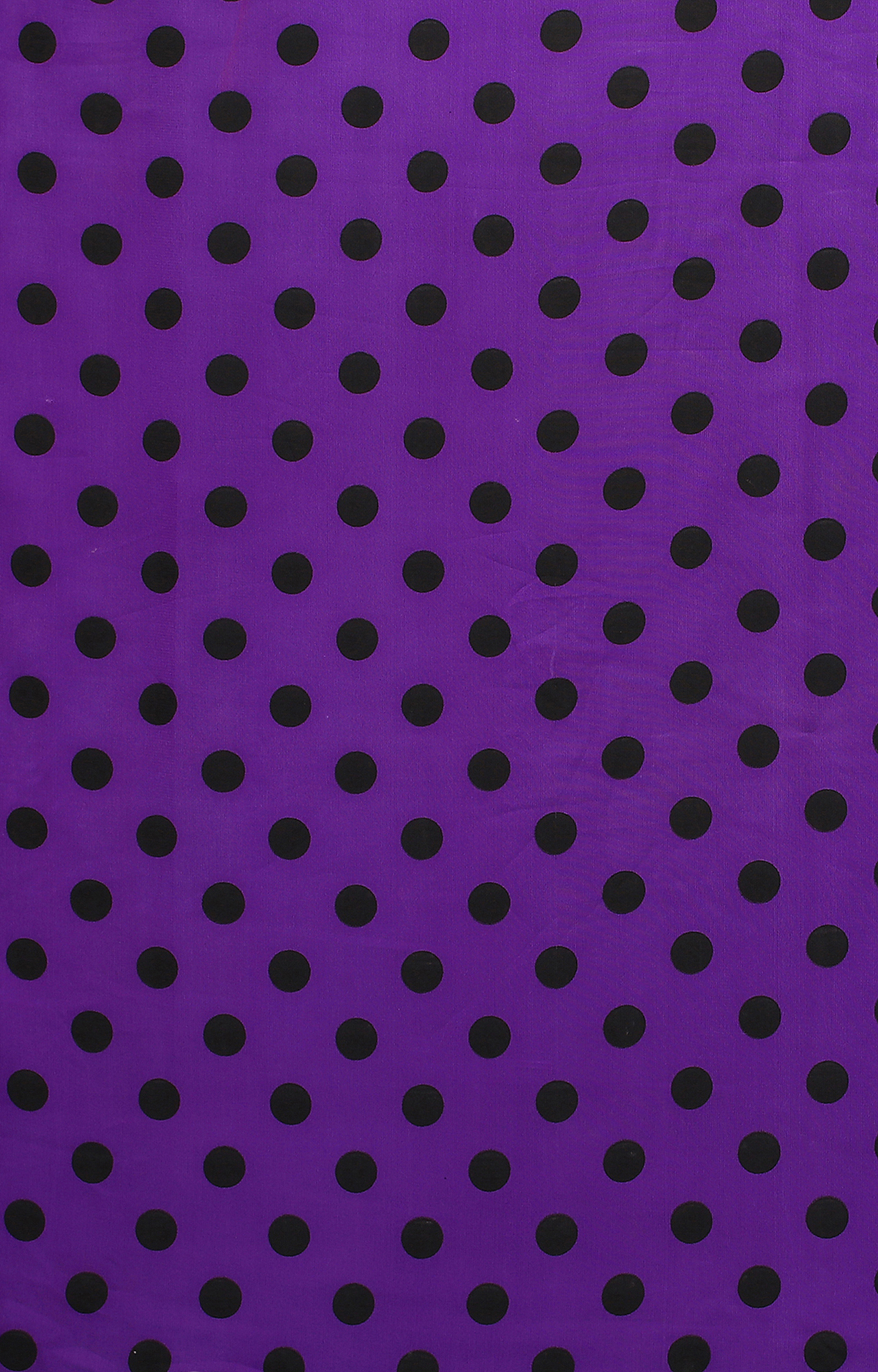 Women's Purple Poly Georgette Polka Dot/Geometric Print Saree-HAL23RYN00043PRPL