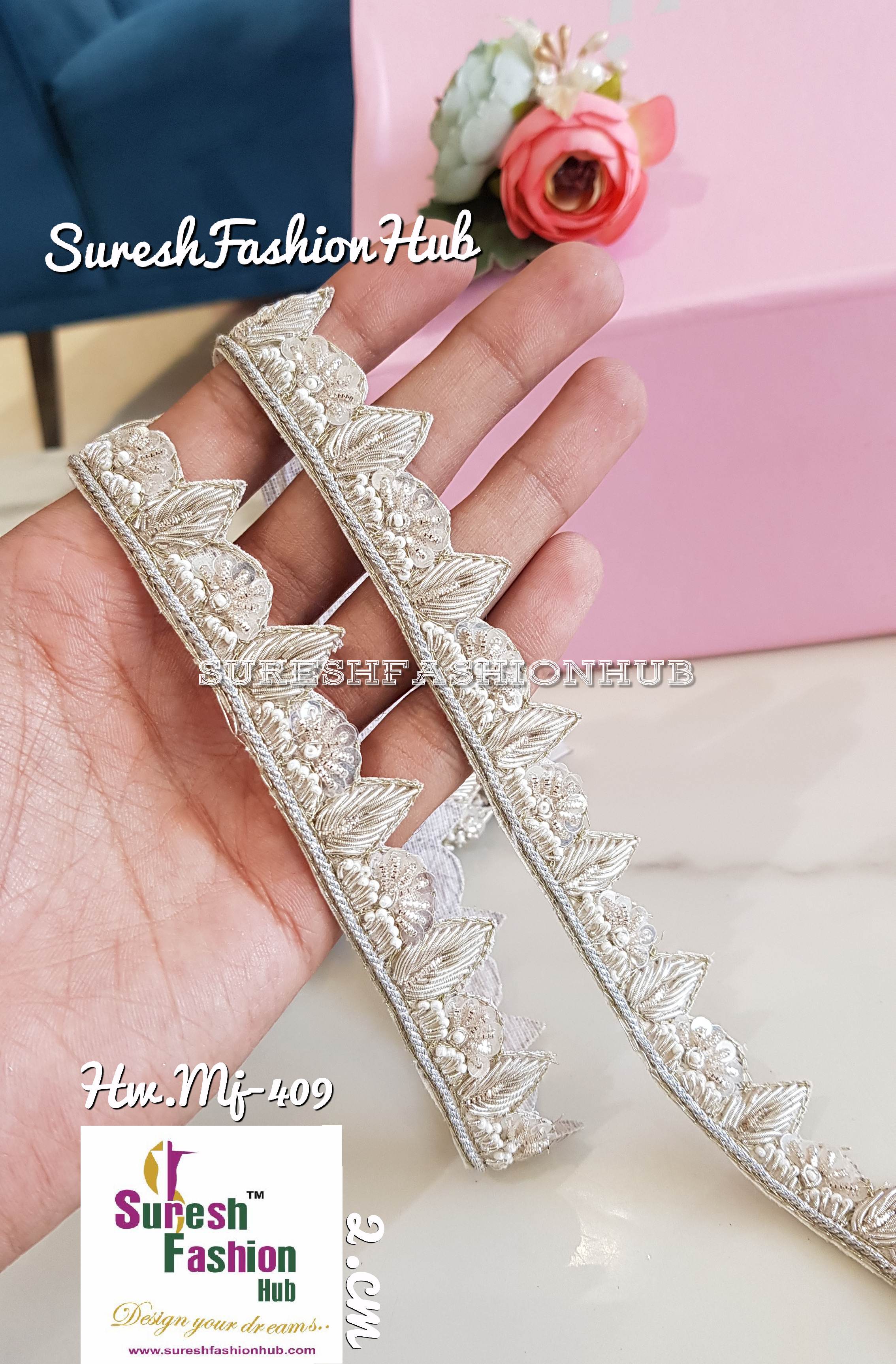 Handmade decorative  Unique Scallope Water Gold Ribbon