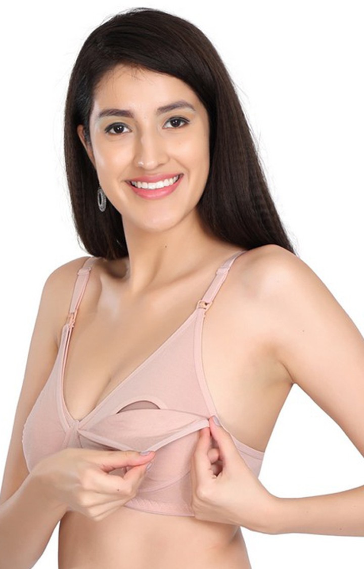 Women's Peach Maternity Bra