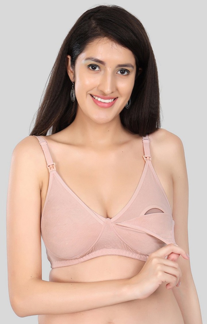 Women's Peach Maternity Bra