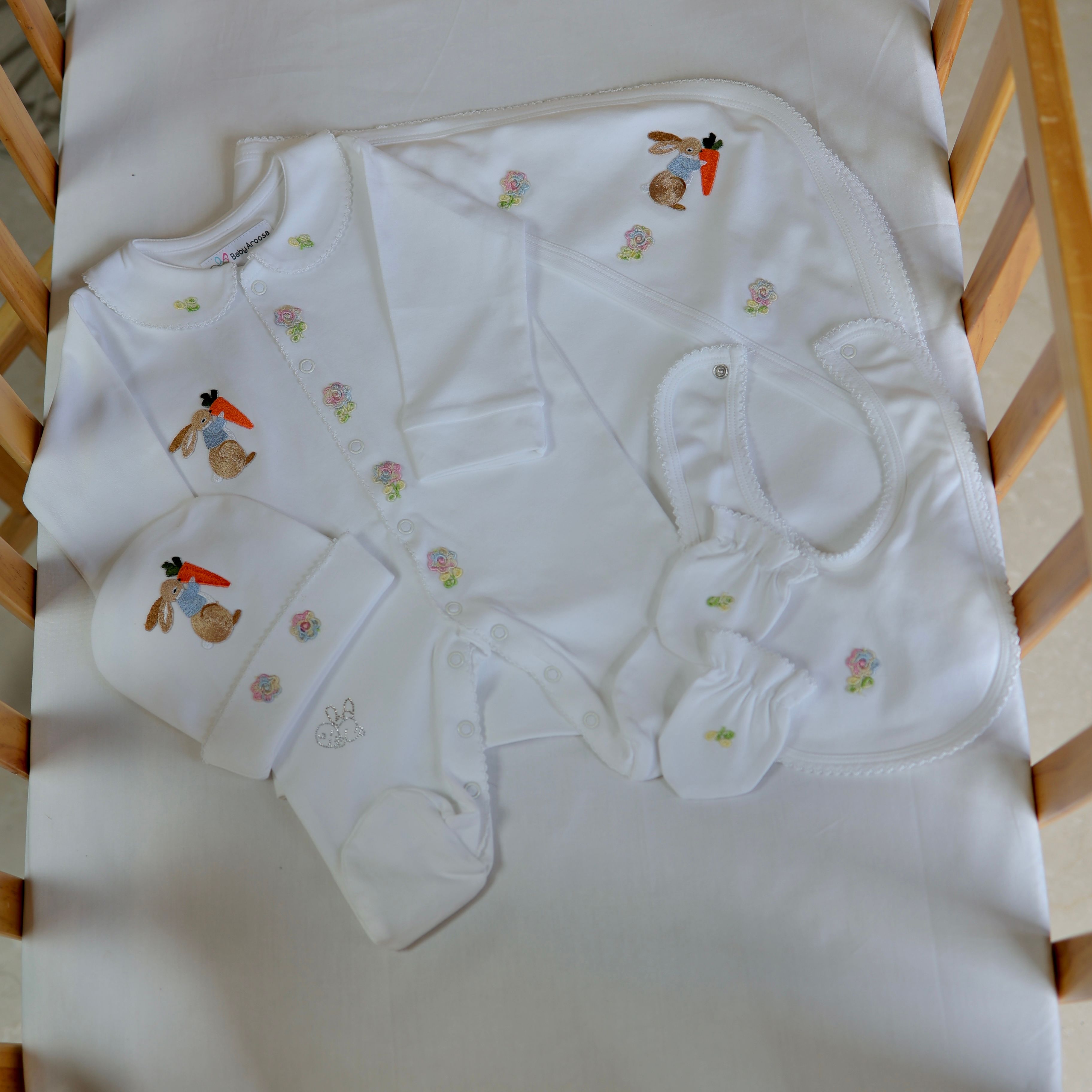 Snowflake Bunny Romper Set