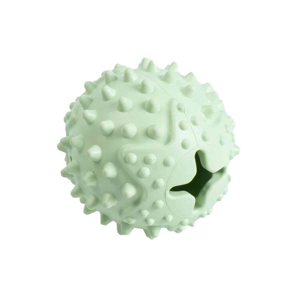 Ezra Play Round Spiky Rubber Ball Pet Toy - Yellow