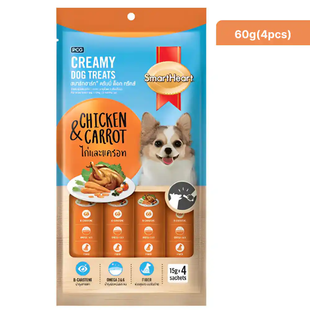 Smart Heart Chicken & Carrot Dog Creamy Treat 60g