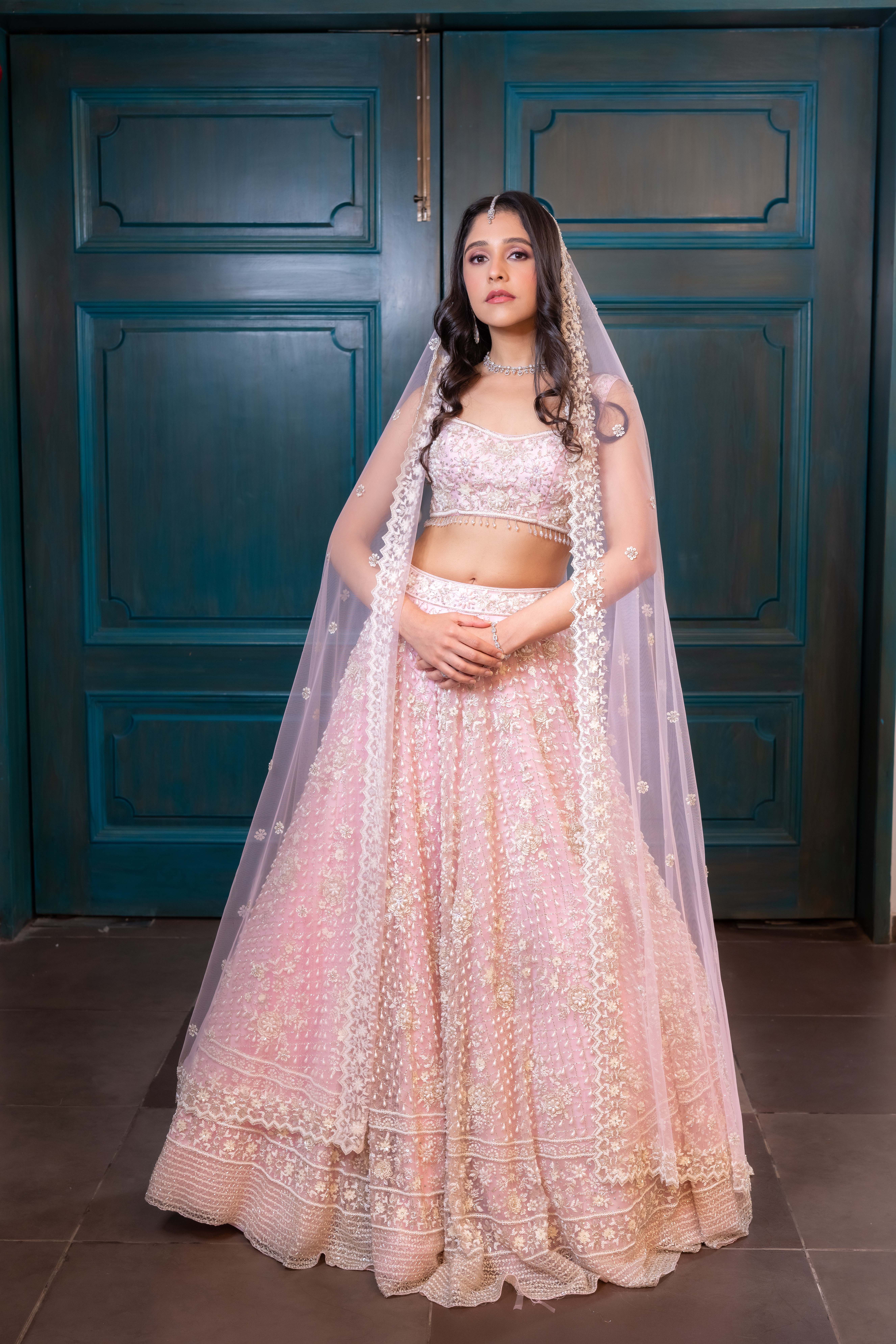 Arianna Blush Pink Bridal Lehenga