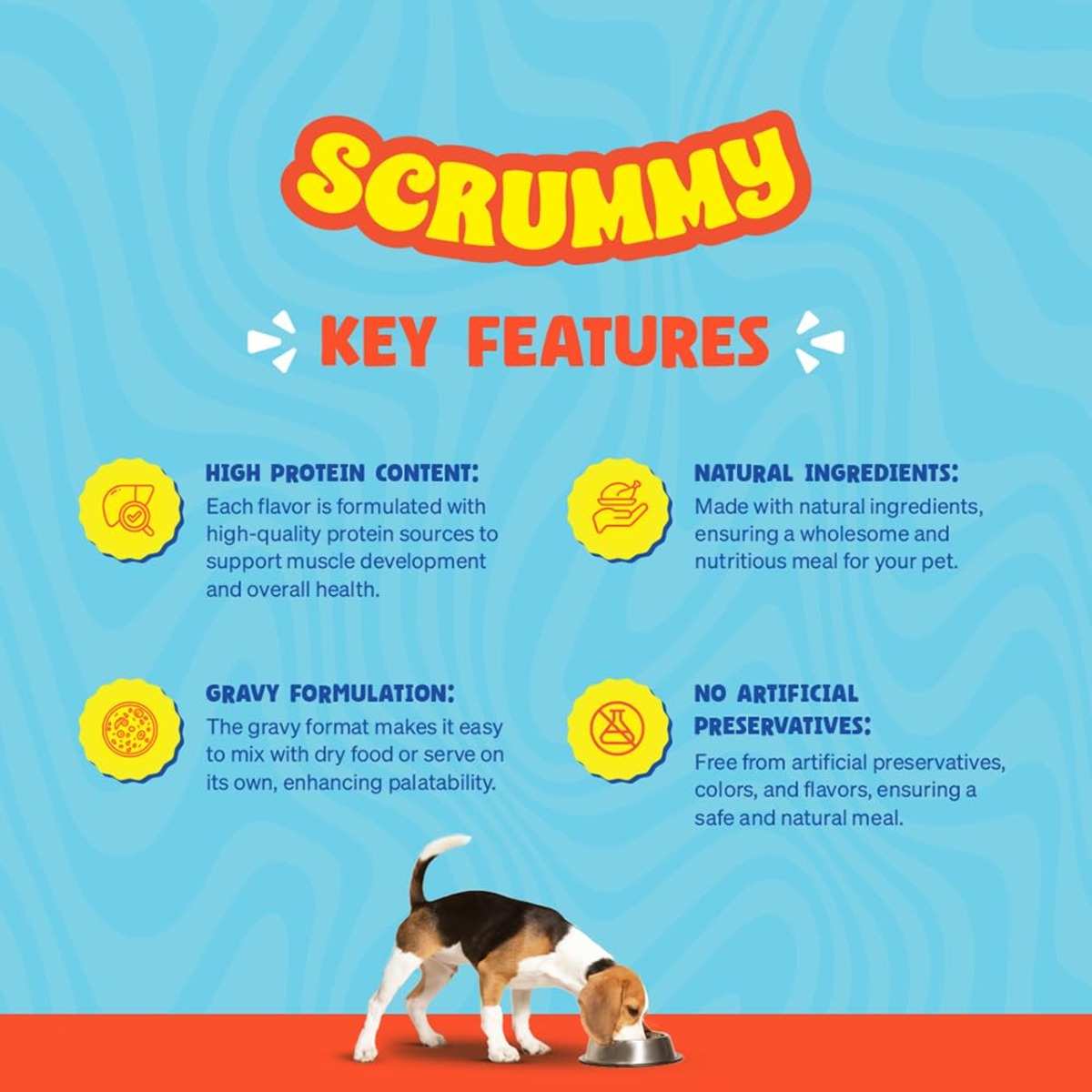 Scrummy Chicken & Eggs Wet Dog Food - 85g