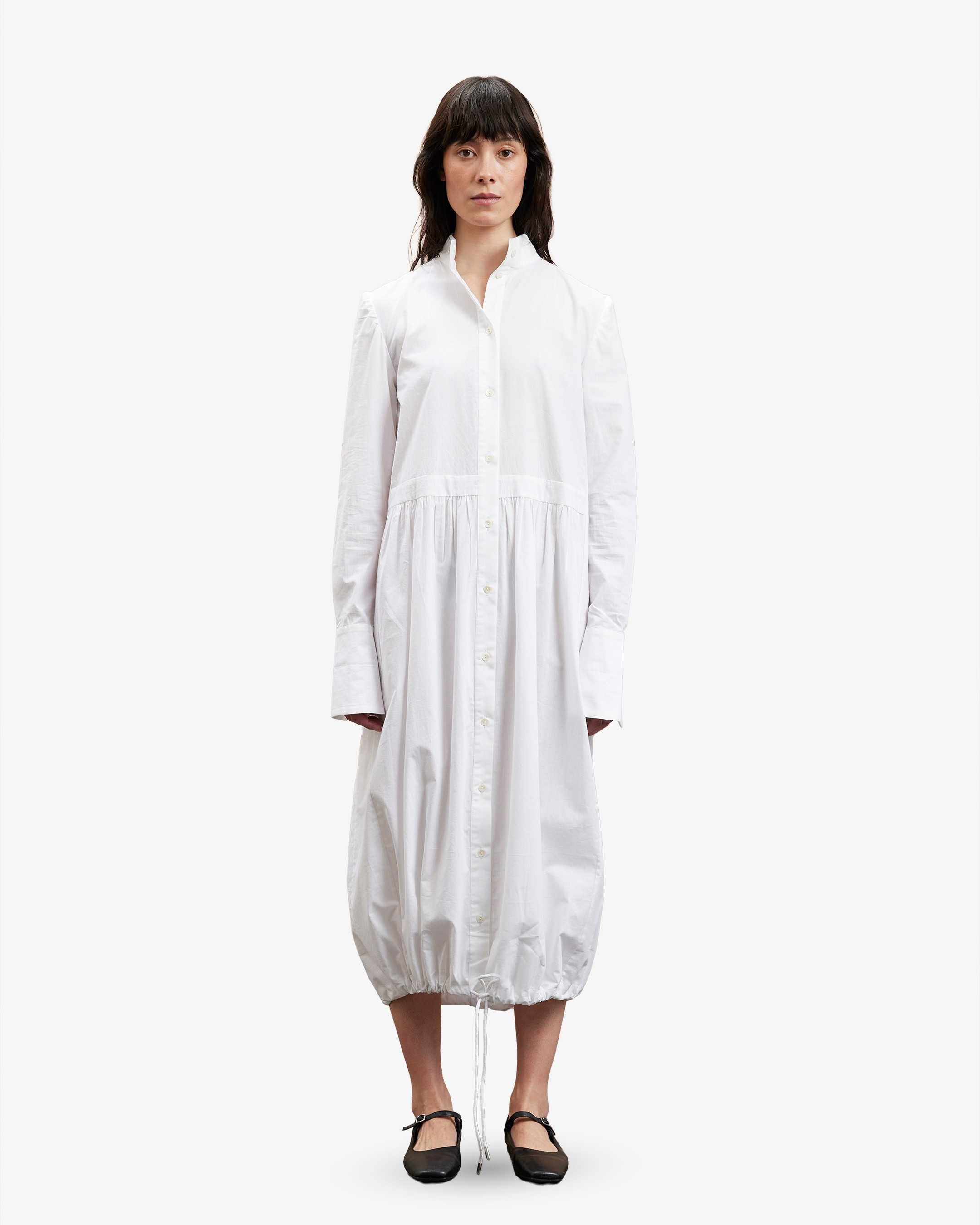 Gathered Shirt Dress