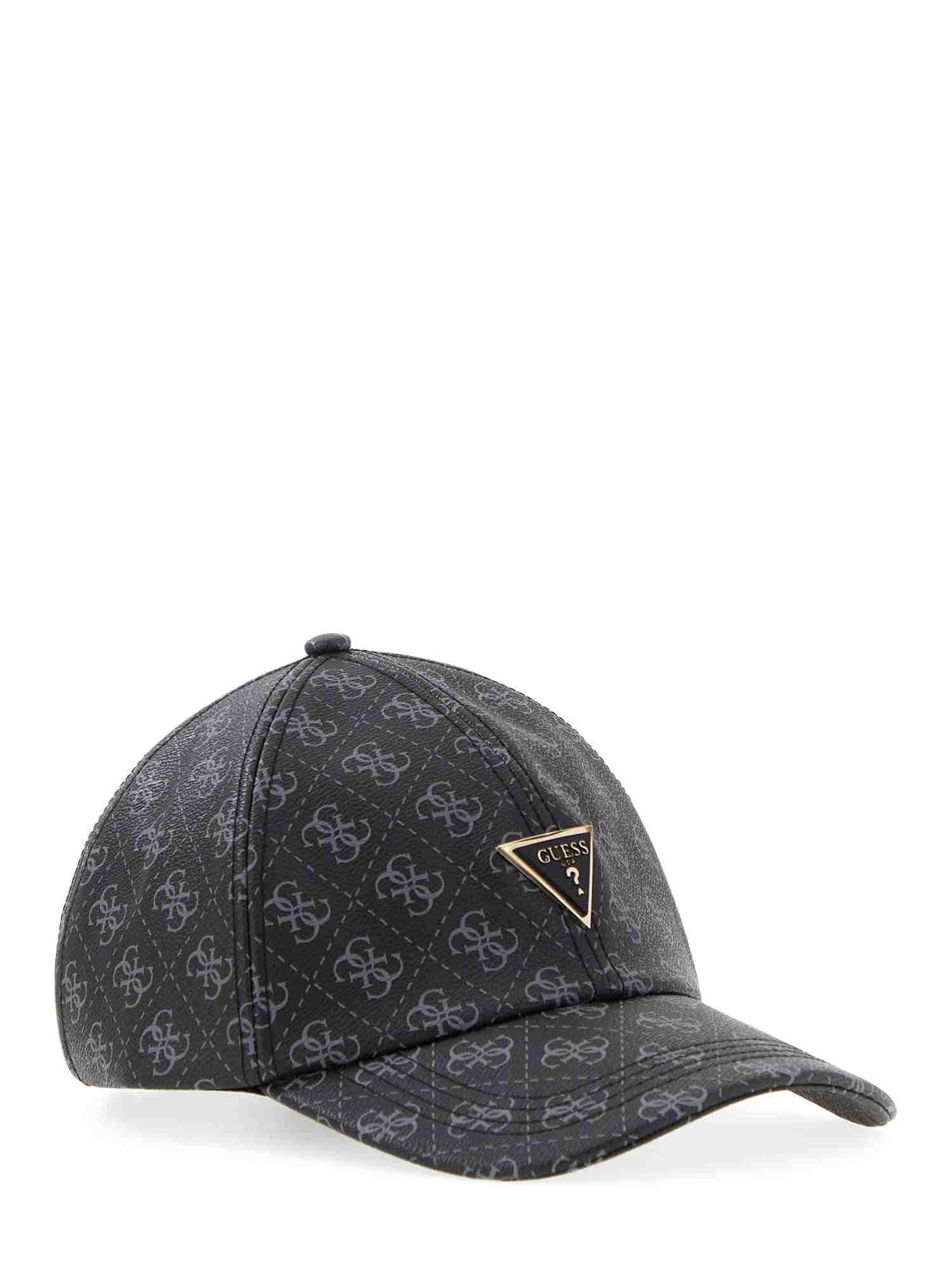 Guess Black Polyster Logo MEN Cap