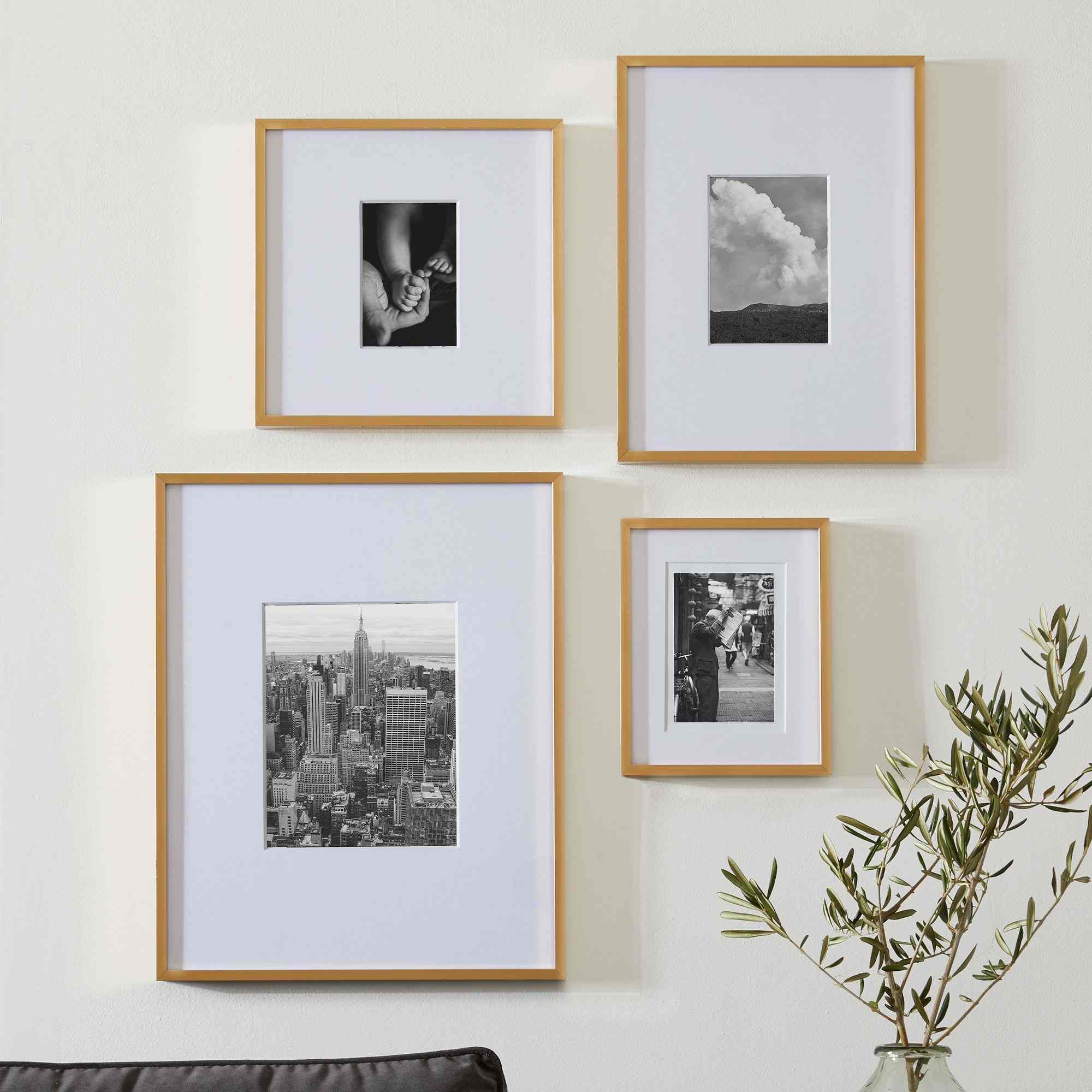 west elm | Metal Gallery Polished Brass Picture Frame