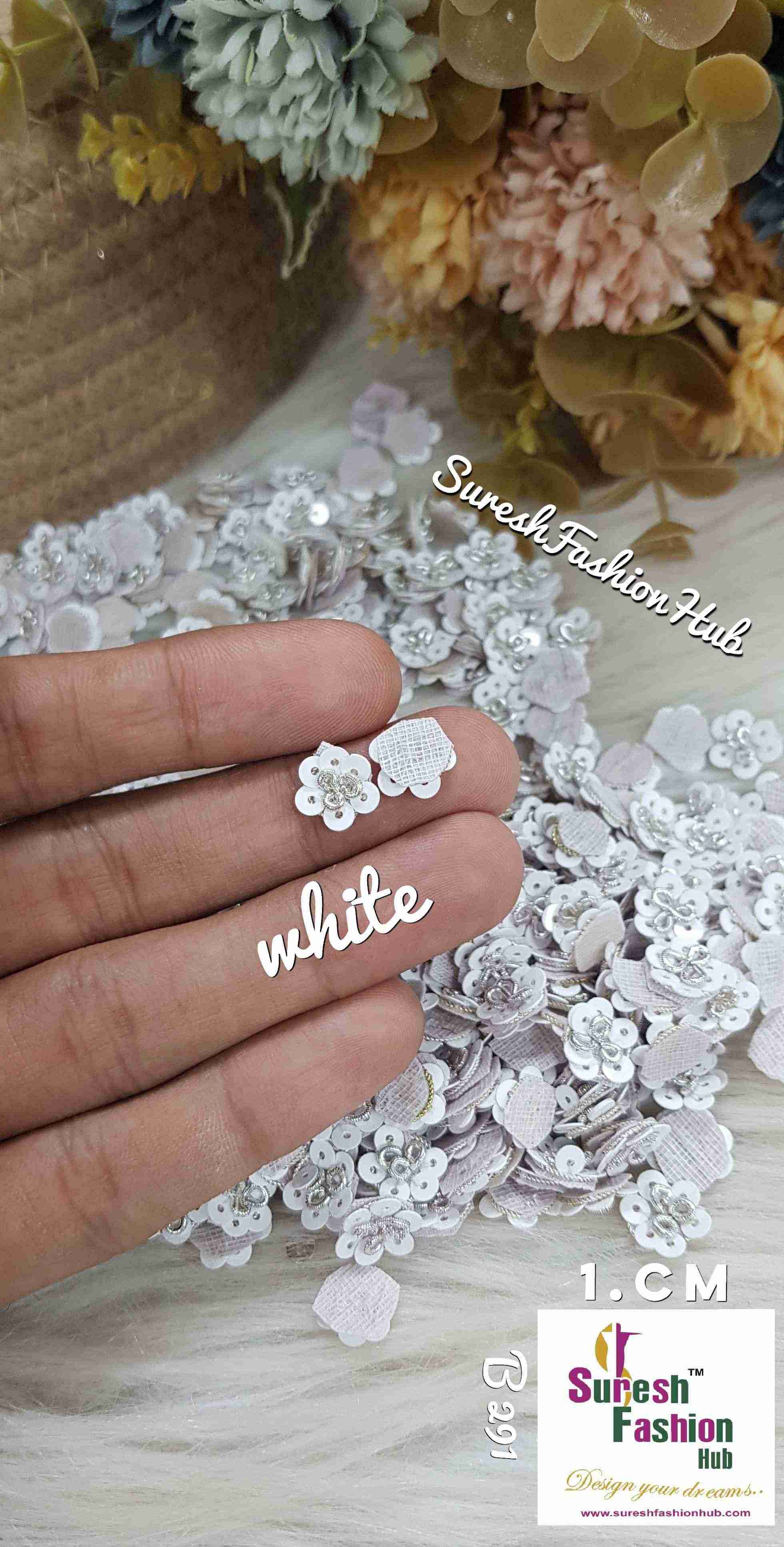 White Floral Elegance Hand-Stitched Butties Pack