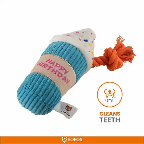 Barkbutler Fofos Birthday Drink Plush Toy for Dogs
