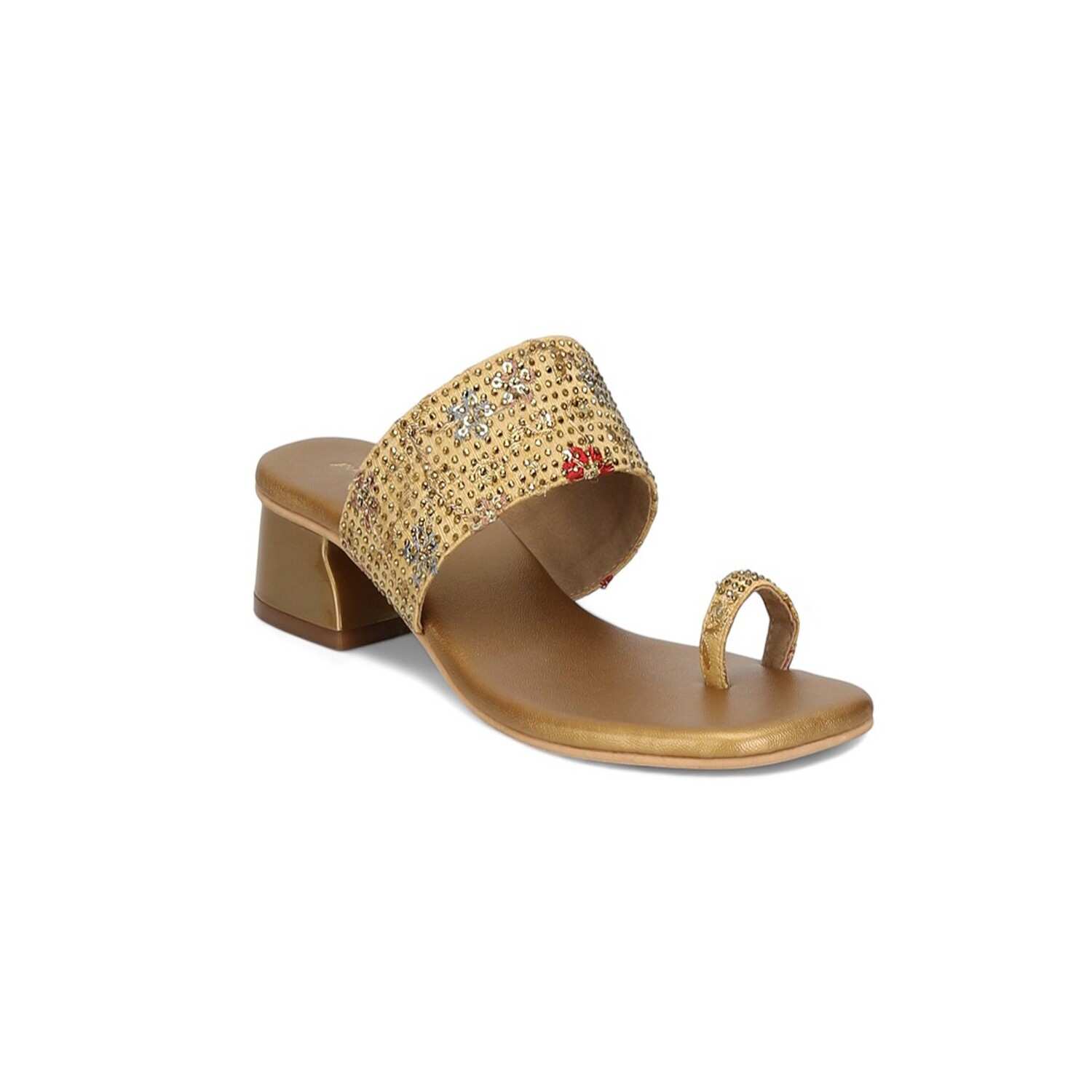 Women Pink Embellished Toe-Ring Sandal