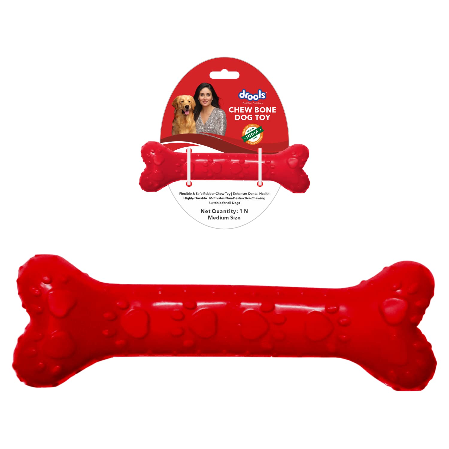 Drools Dog Chew Bone Teething Toy (Medium)