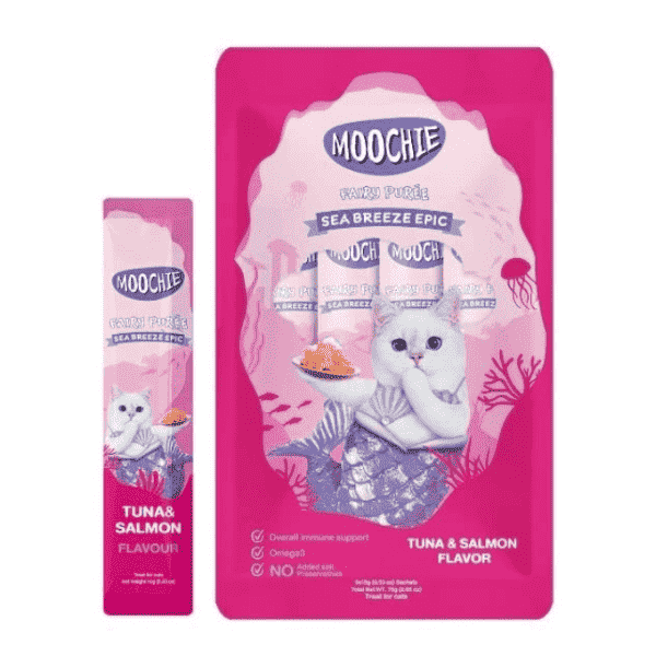 Moochie Creamy Tuna & Salmon Cat Treat - 75g