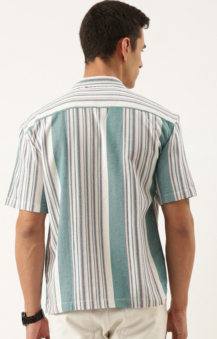Men's Blue Striped Casual Shirts