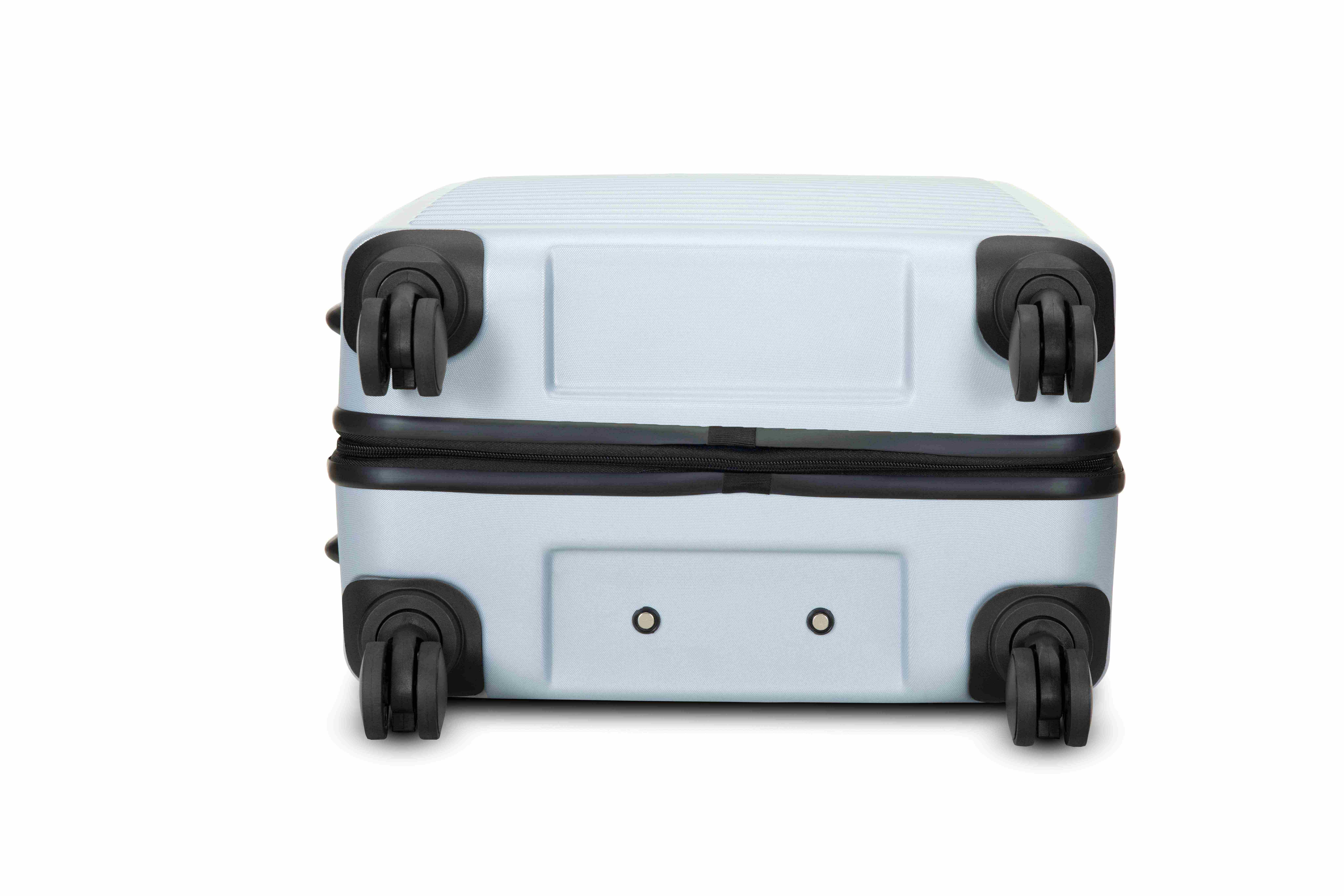 Set of 3 Hard Luggage - 28 inch, 24 inch and 20 inch Suitcase Trolley- White