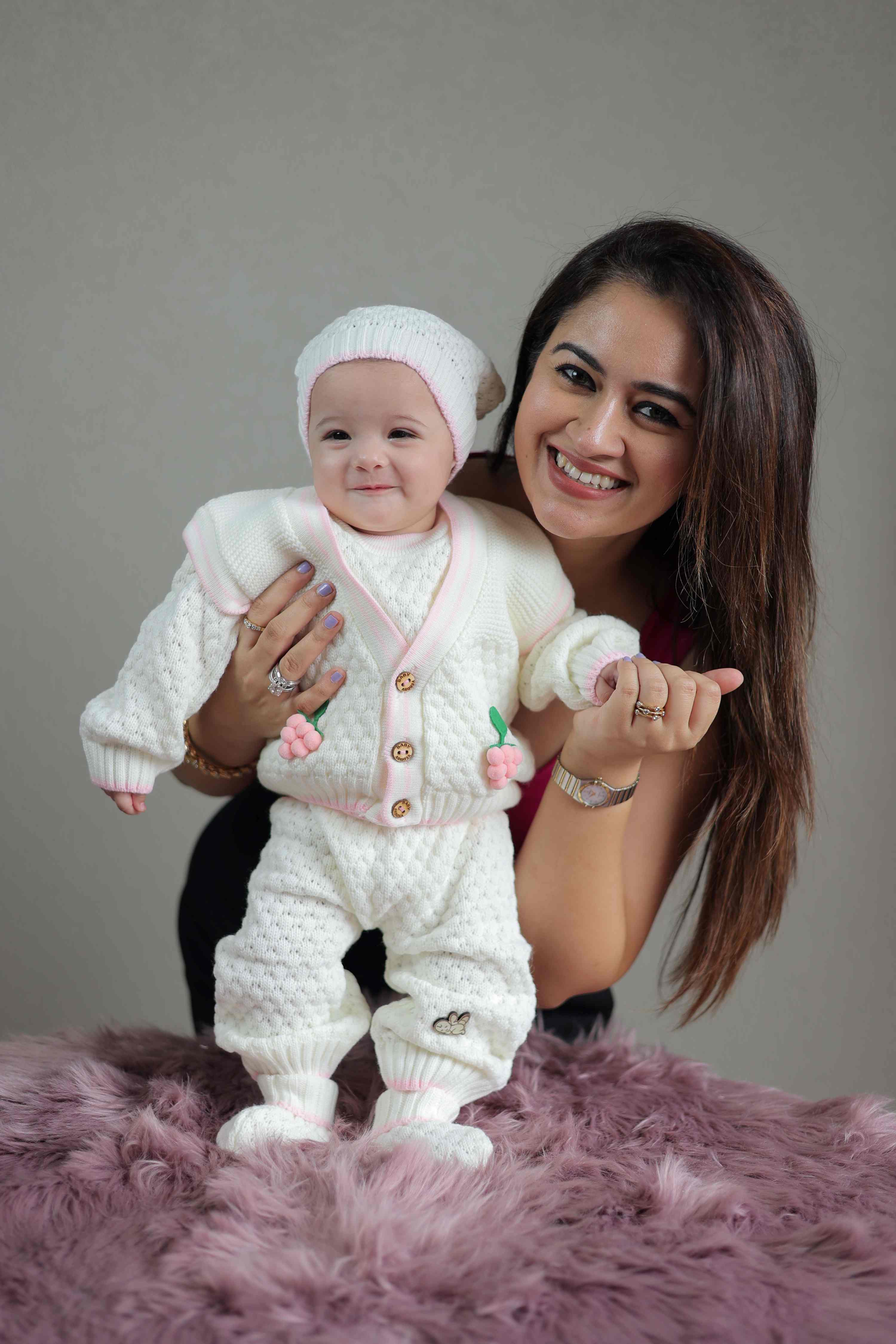 Grape Blossom Romper Set(5 PCs Set)