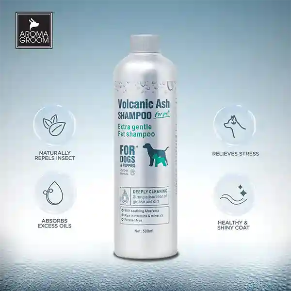 Aroma Groom Volcanic Ash Deodrizing Shampoo – 500 ml