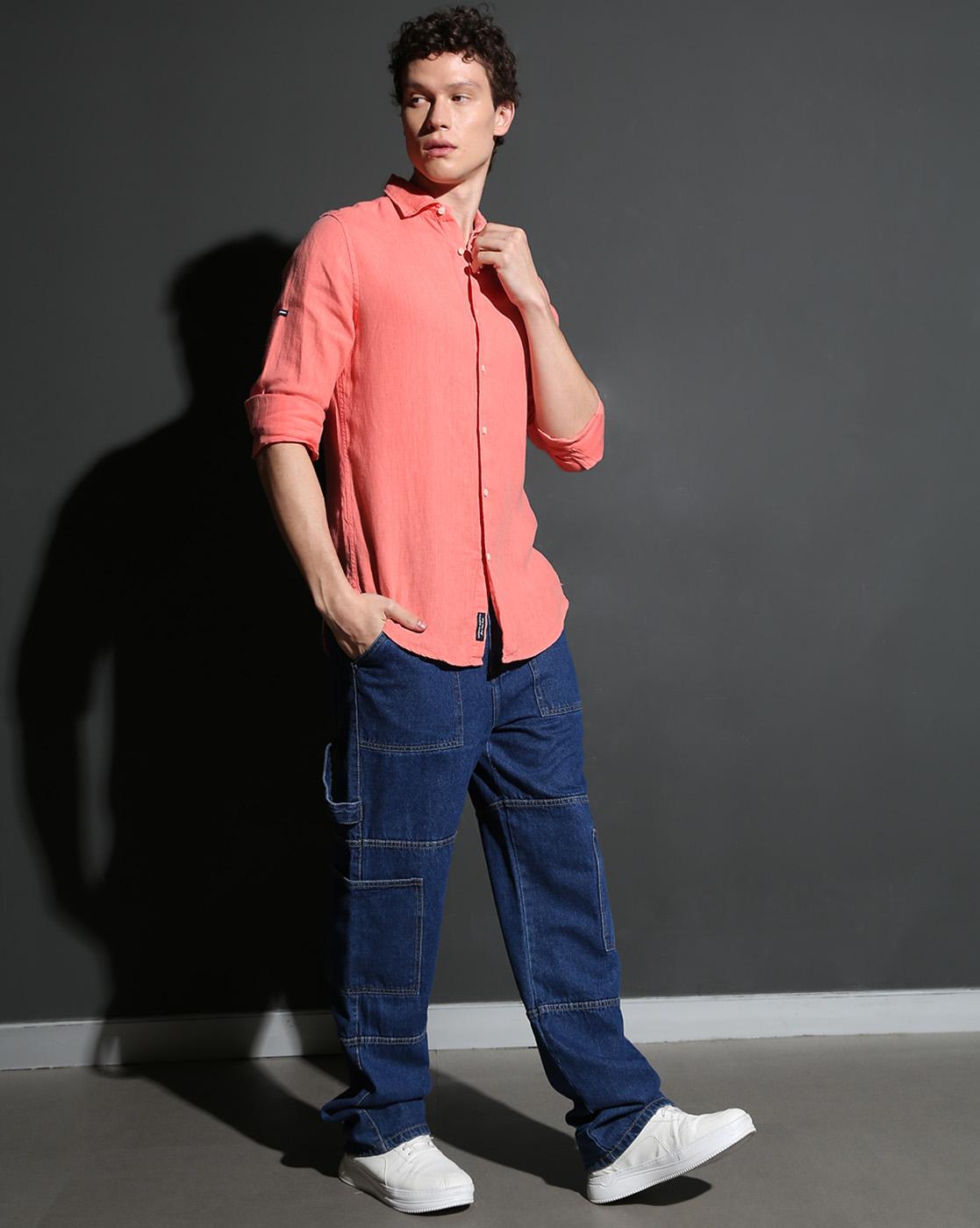 STUDIOS CASUAL LINEN L/S SHIRT