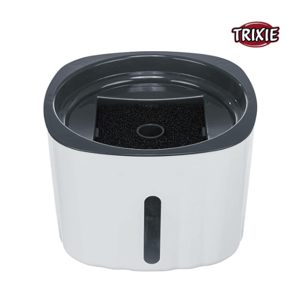 Trixie Drinking Fountain 2 L - White-Grey (18.5x13x18.5cm)