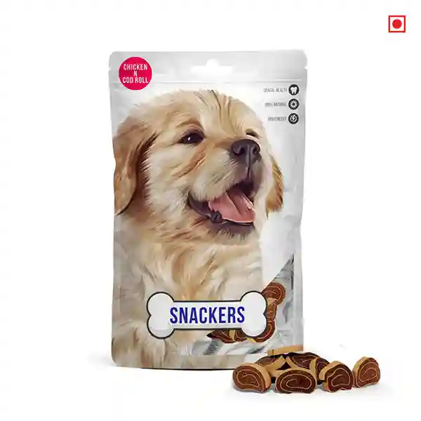 Snackers Chicken &amp; Cod Sushi Roll Dog Treats - 70g