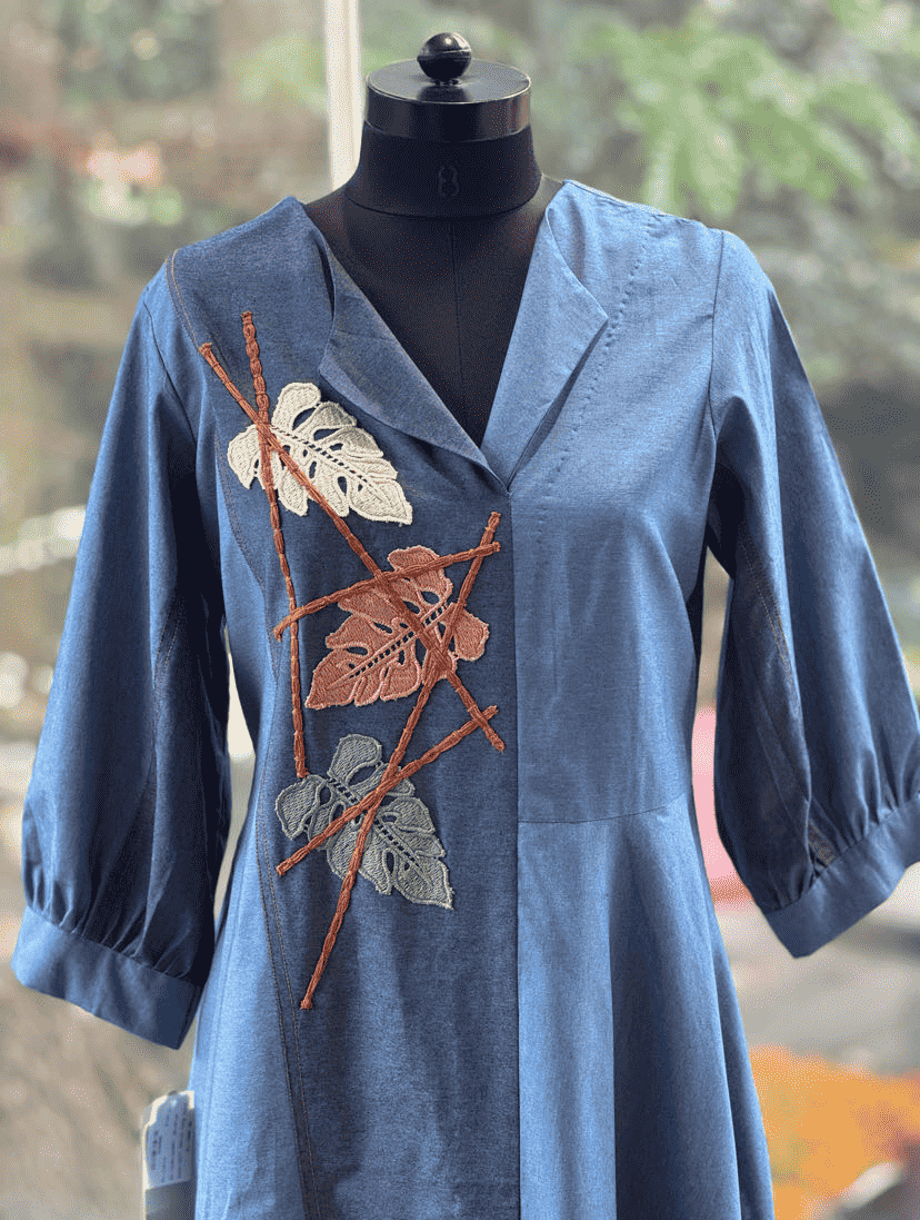 Denim Tunic with embroidery