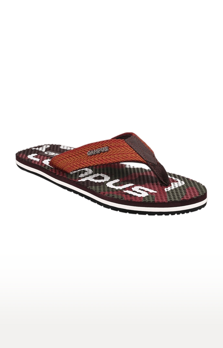 Campus Shoes | Men's GC-1003C Brown Mesh Slippers 0