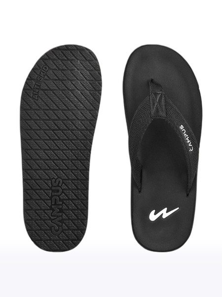 Campus Shoes | Men's Black GC 1032B Slippers 3