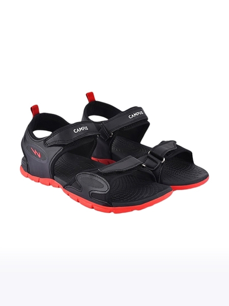 Buy Black & Red Sports Sandals for Women by CAMPUS Online | Ajio.com