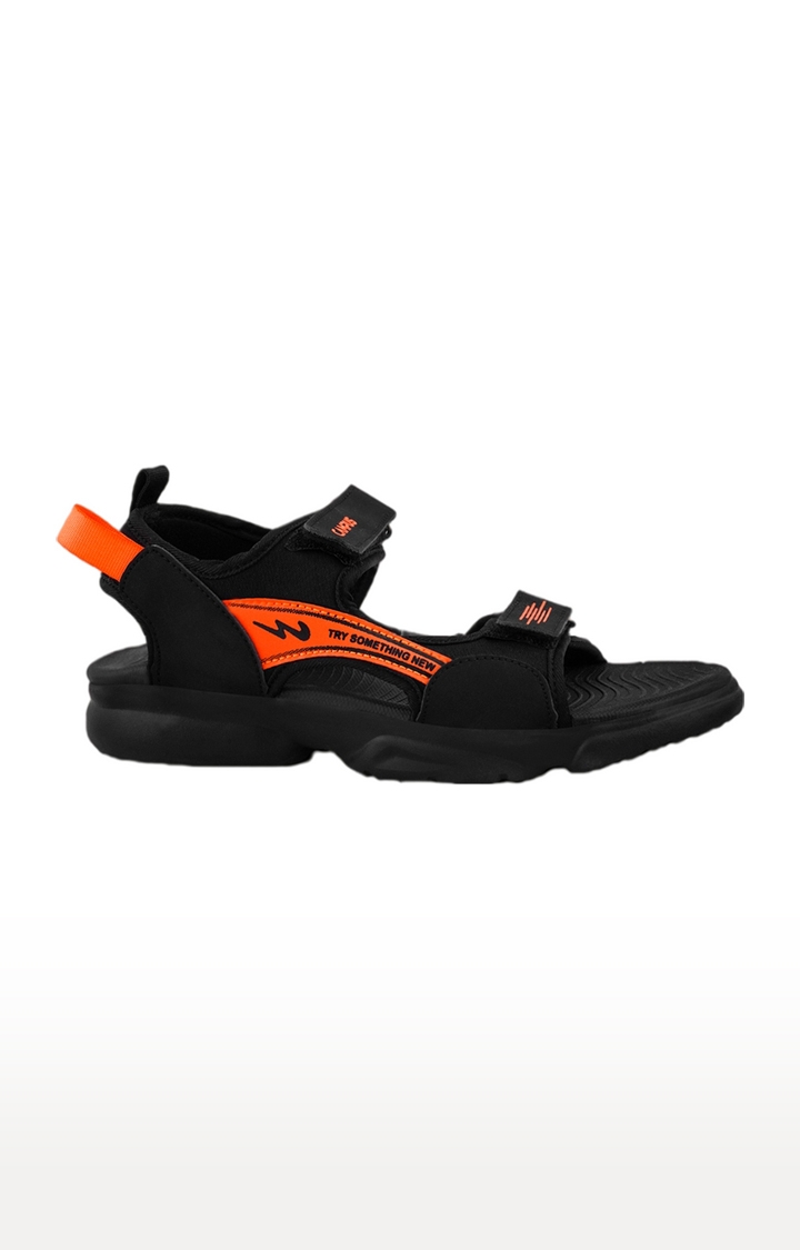 Campus Shoes | Boy's GC-22137C Black PVC Sandals 1
