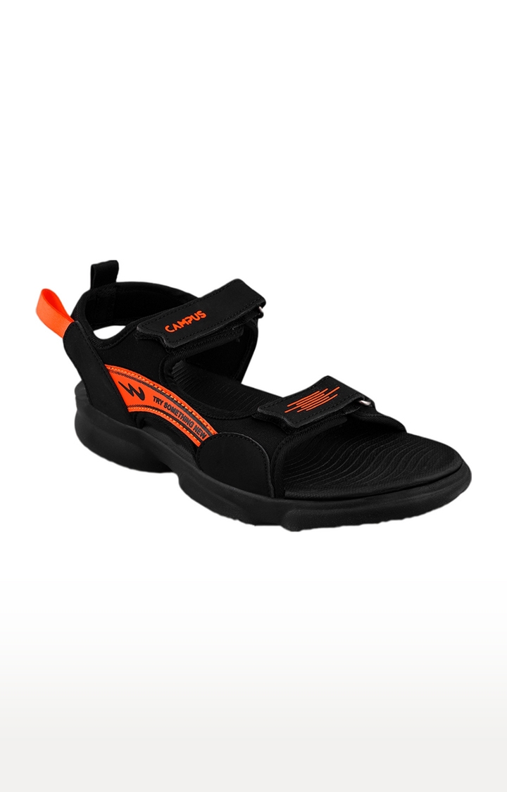 Campus Shoes | Boy's GC-22137C Black PVC Sandals 0