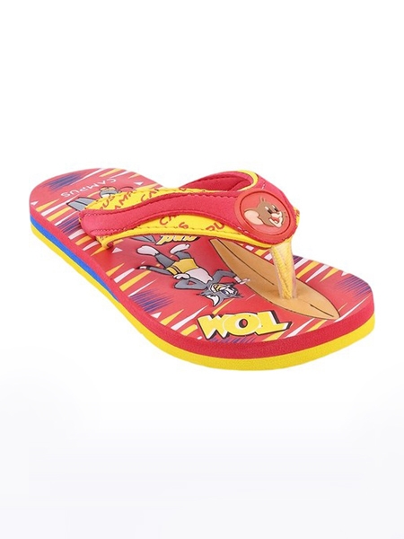 Campus Shoes | Boys Red GCK 3002 Slippers 0