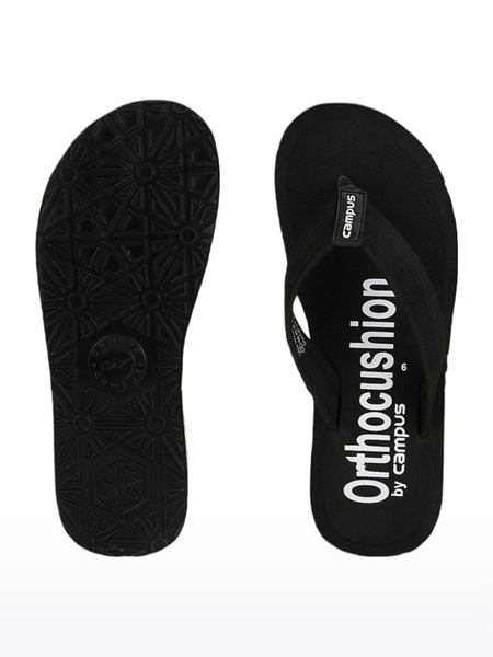 Campus Shoes | Women's Black GCL 1001A Slippers 3