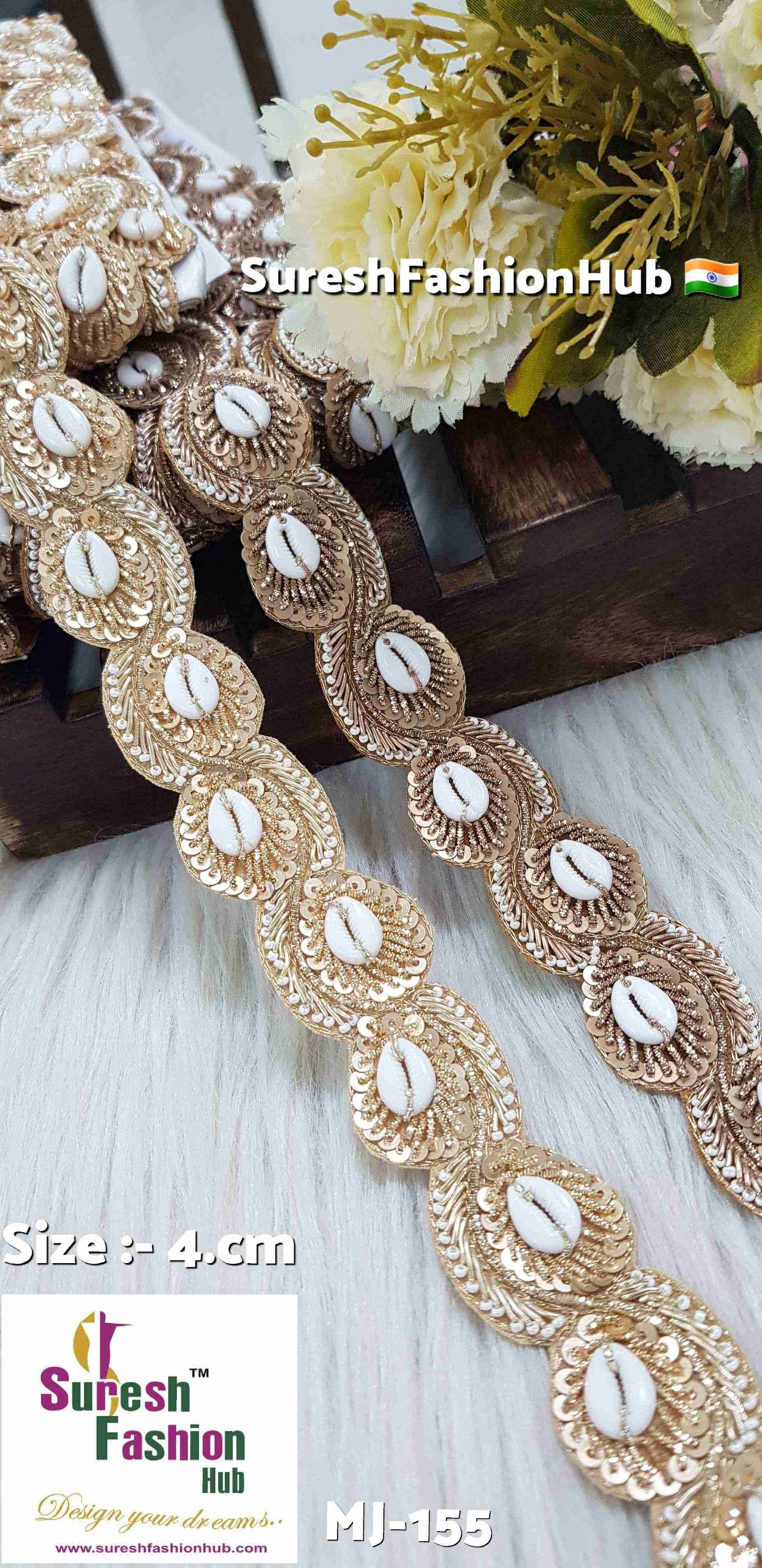 Sunehra Gold DoubleSide Cutwork Lace