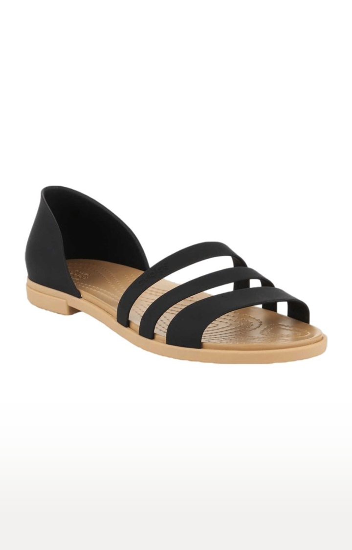 Buy Black Flat Sandals for Women by CROCS Online | Ajio.com