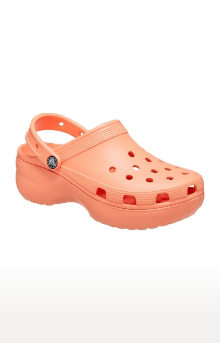 Bright orange crocs clearance