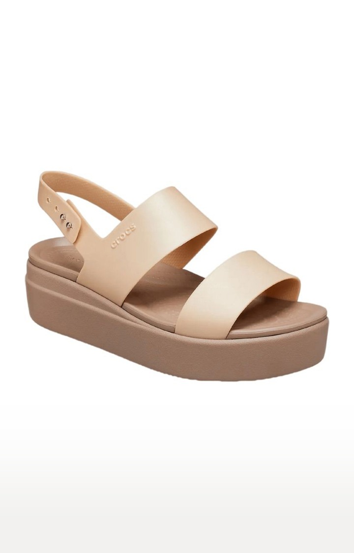 Women's Brown Solid Wedges