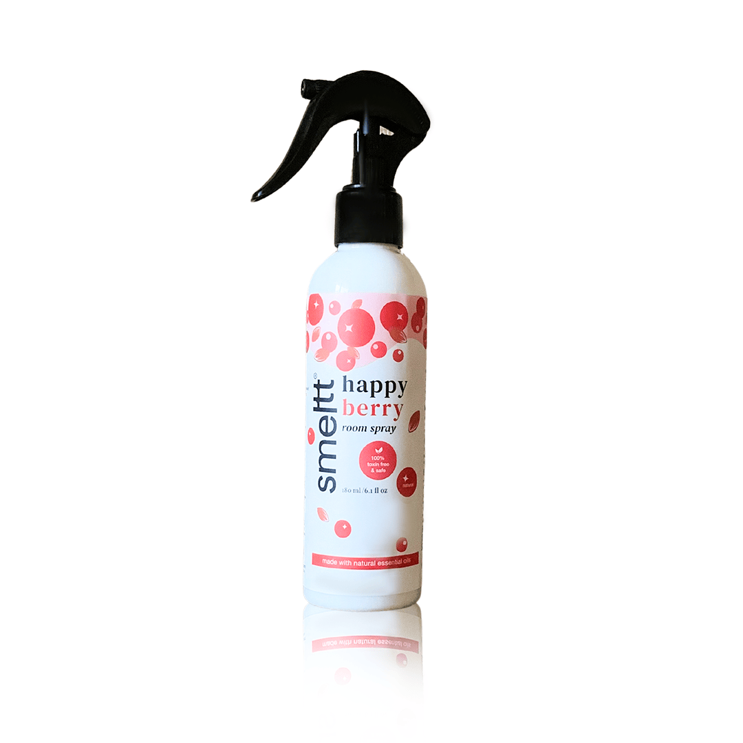 Smeltt | happy berry natural room spray | air freshener for living room, bedroom, kitchen, office | toxin - free, cruelty-free, vegan | made with essential oils | long - lasting & safe 0