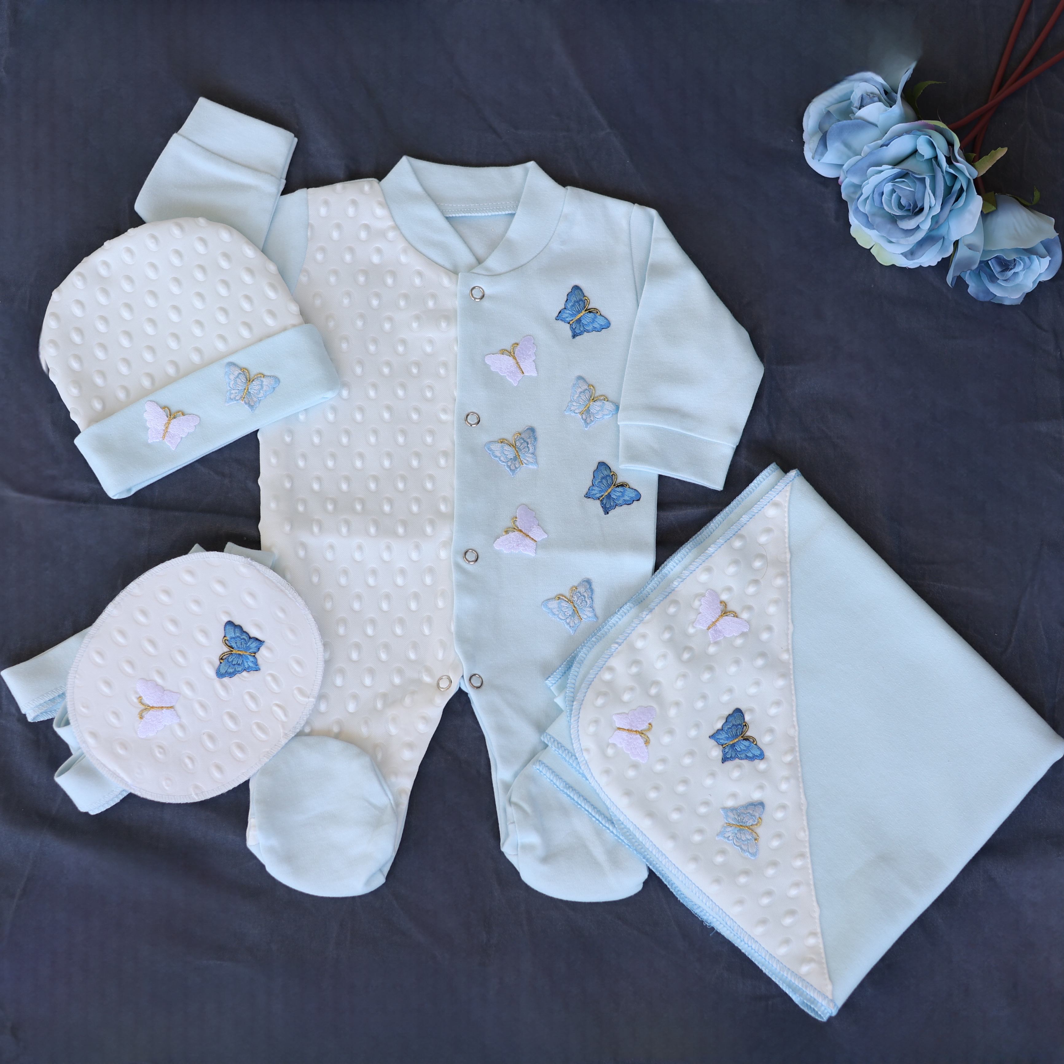 Blue Admiral Romper Set