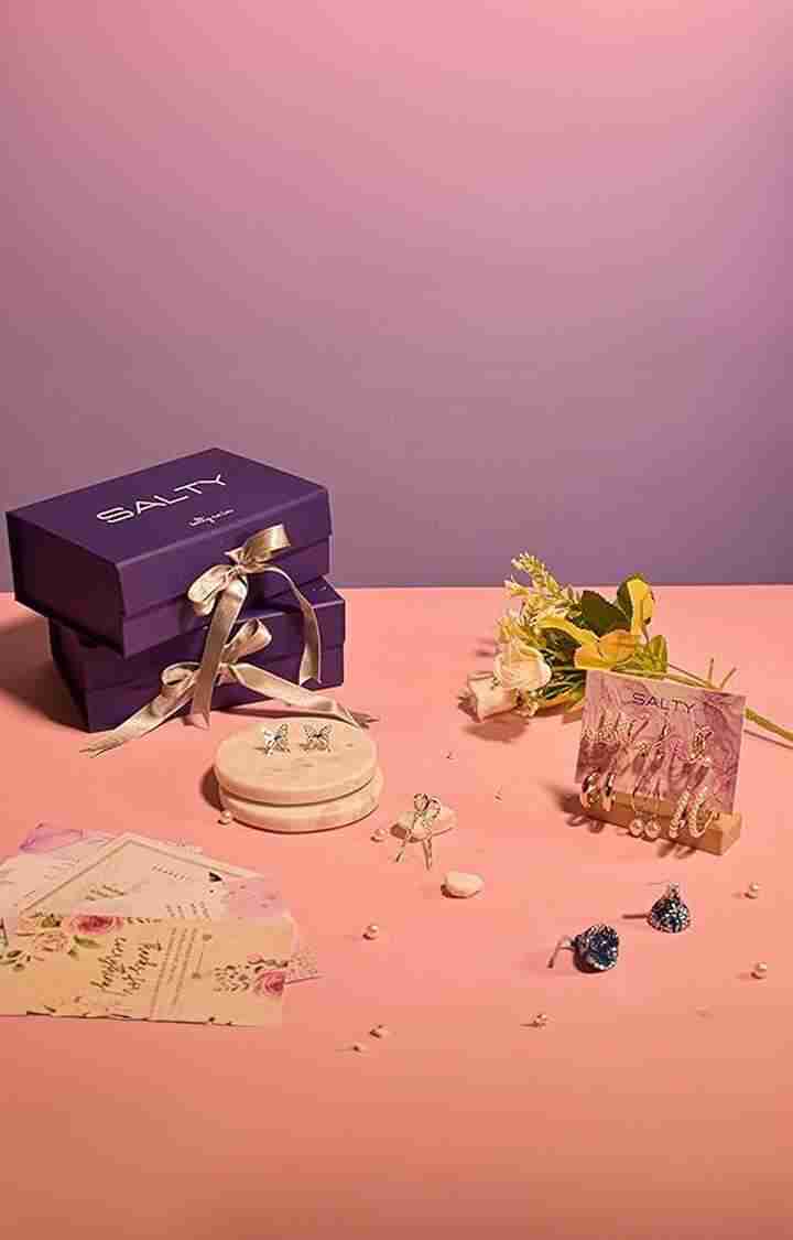 Salty | Luxury Jewellery Set Gift Hamper for Her with Personalised Card