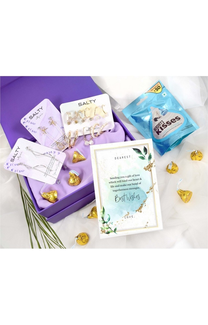 Luxury Jewellery Set Gift Hamper for Her with Personalised Card