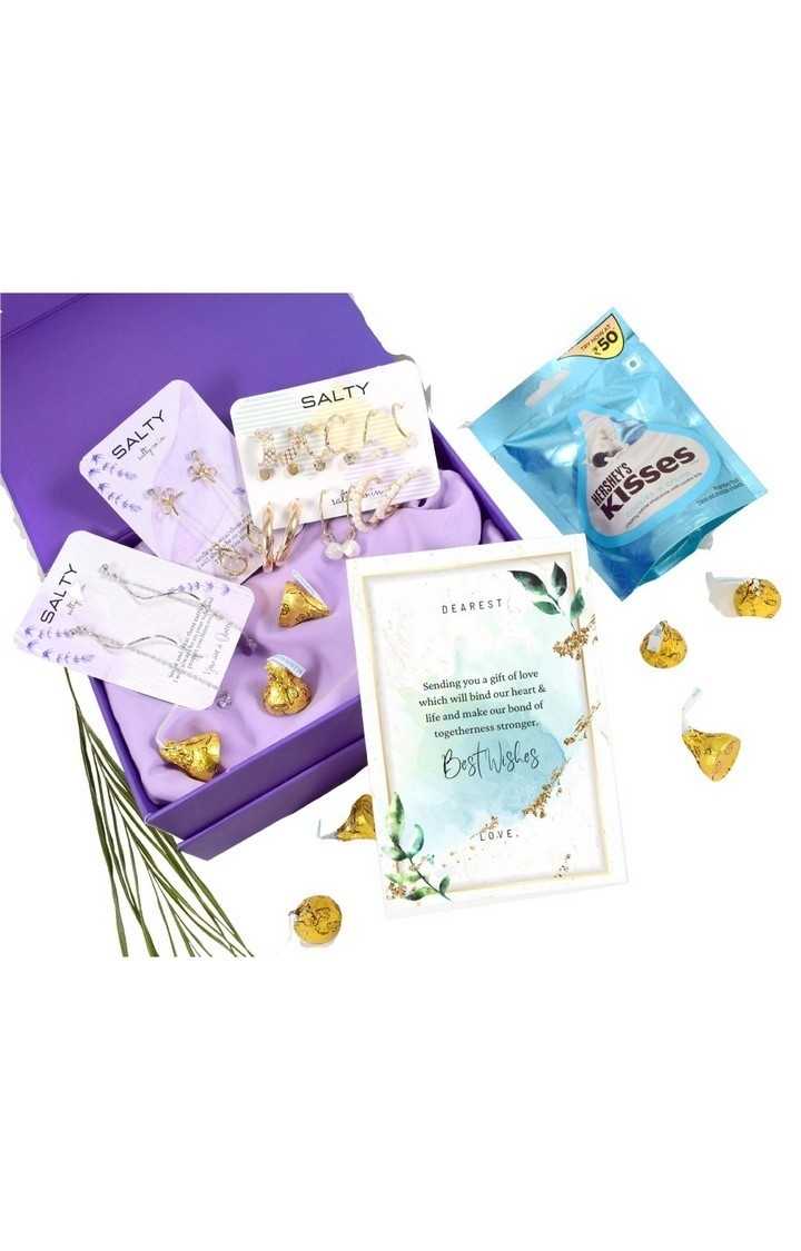 Luxury Jewellery Set Gift Hamper for Her with Personalised Card