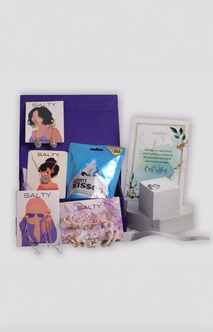 Luxury Jewellery Set Gift Box for Her with Personalised Card