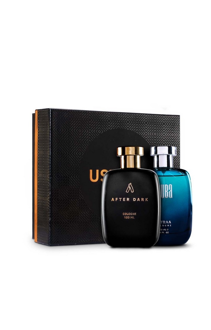 Ustraa | Fragrance gift Box - Scuba Cologne 100ml & After Dark Cologne 100ml 0