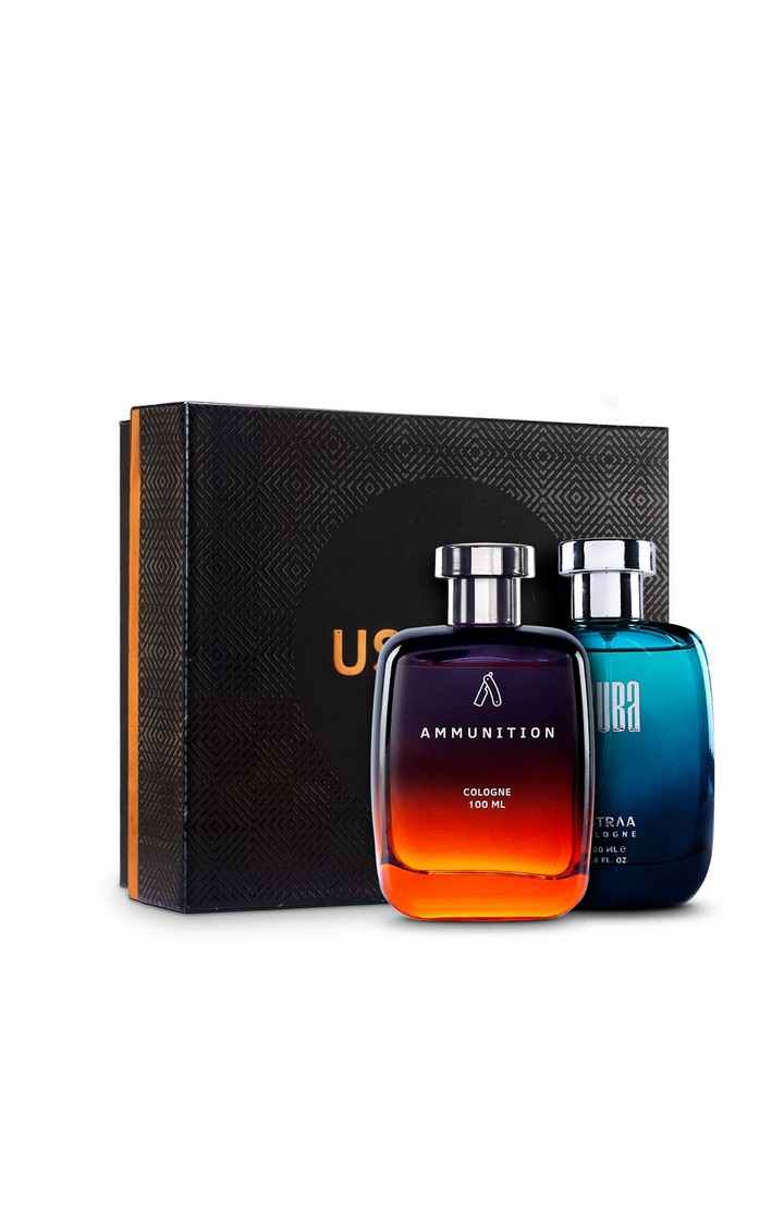 Ustraa | Fragrance gift Box - Scuba Cologne 100ml & Ammunition Cologne 100ml 0