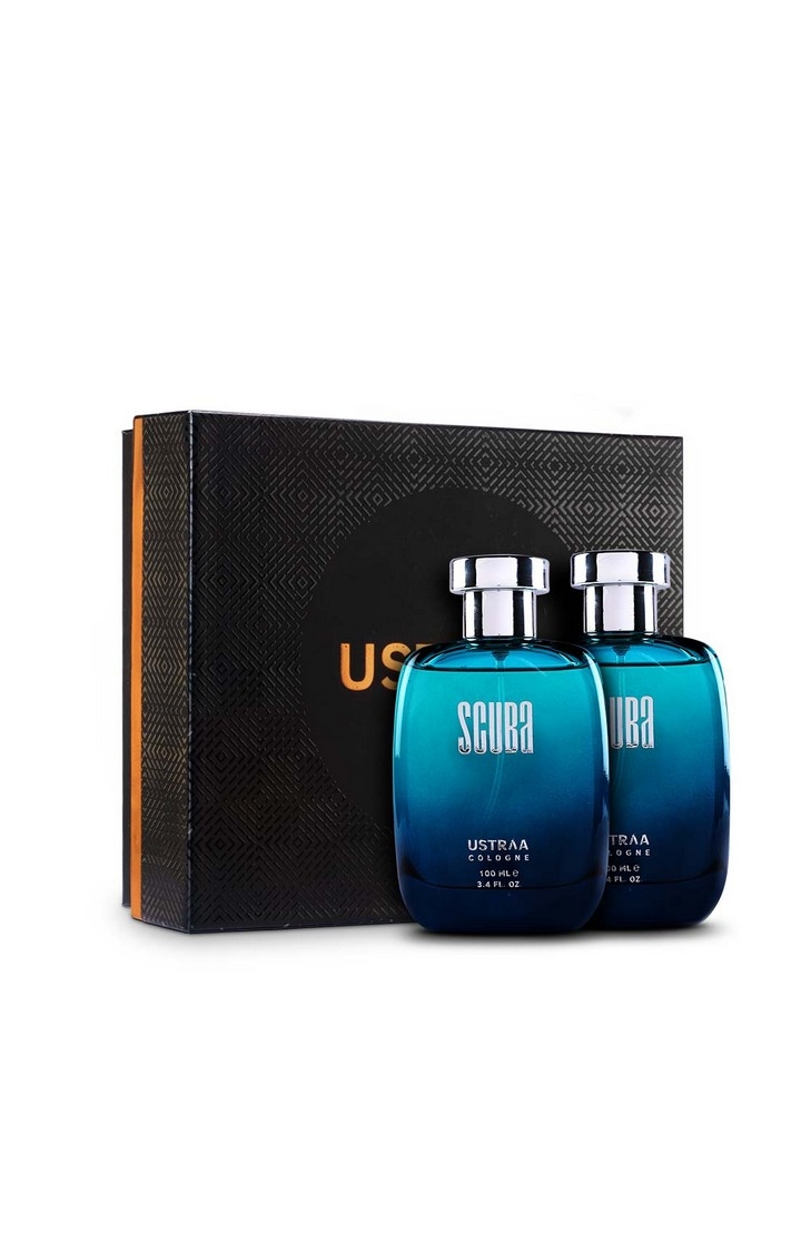 Ustraa | Fragrance gift Box - Scuba Cologne 100ml - Set Of 2 0