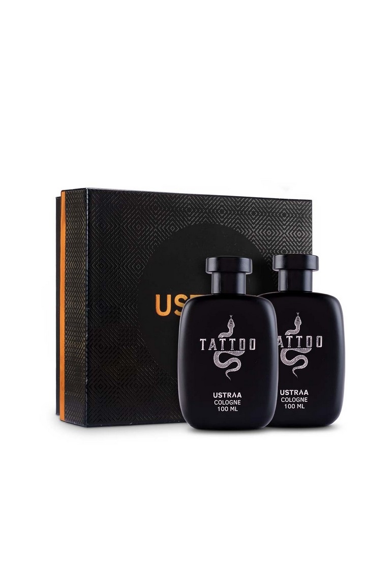 Ustraa | Fragrance gift Box - Tattoo Cologne 100ml - Set Of 2 0