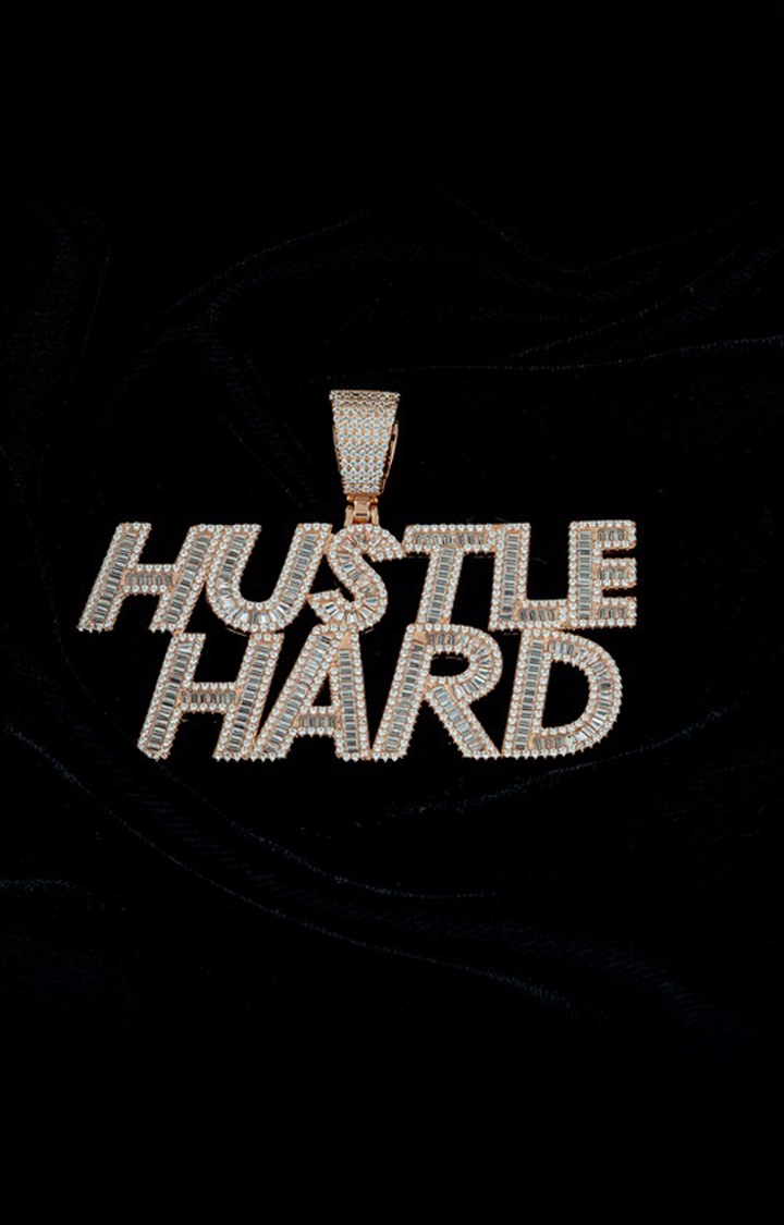 Hustler's Pride Zircon studded Locket in Rose Gold