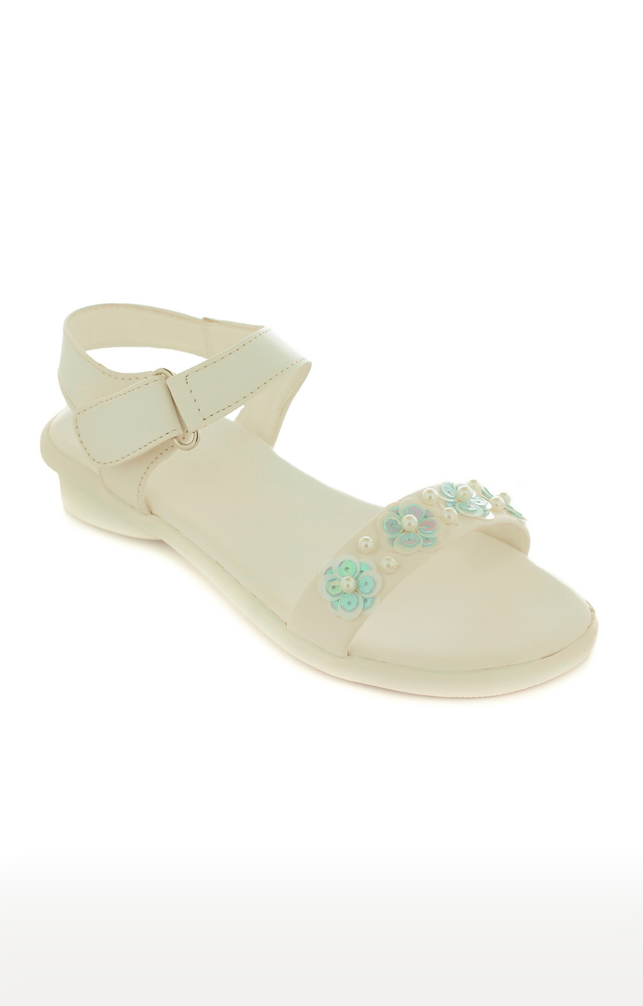 Trends & Trades | Girls White Velcro Sandals 0